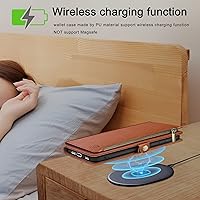 Vista 9 de XcaseBar Funda tipo cartera para Samsung Galaxy S21 con cremallera y tarjetero de crédito [bloqueo RFID], funda de piel sintética con tapa