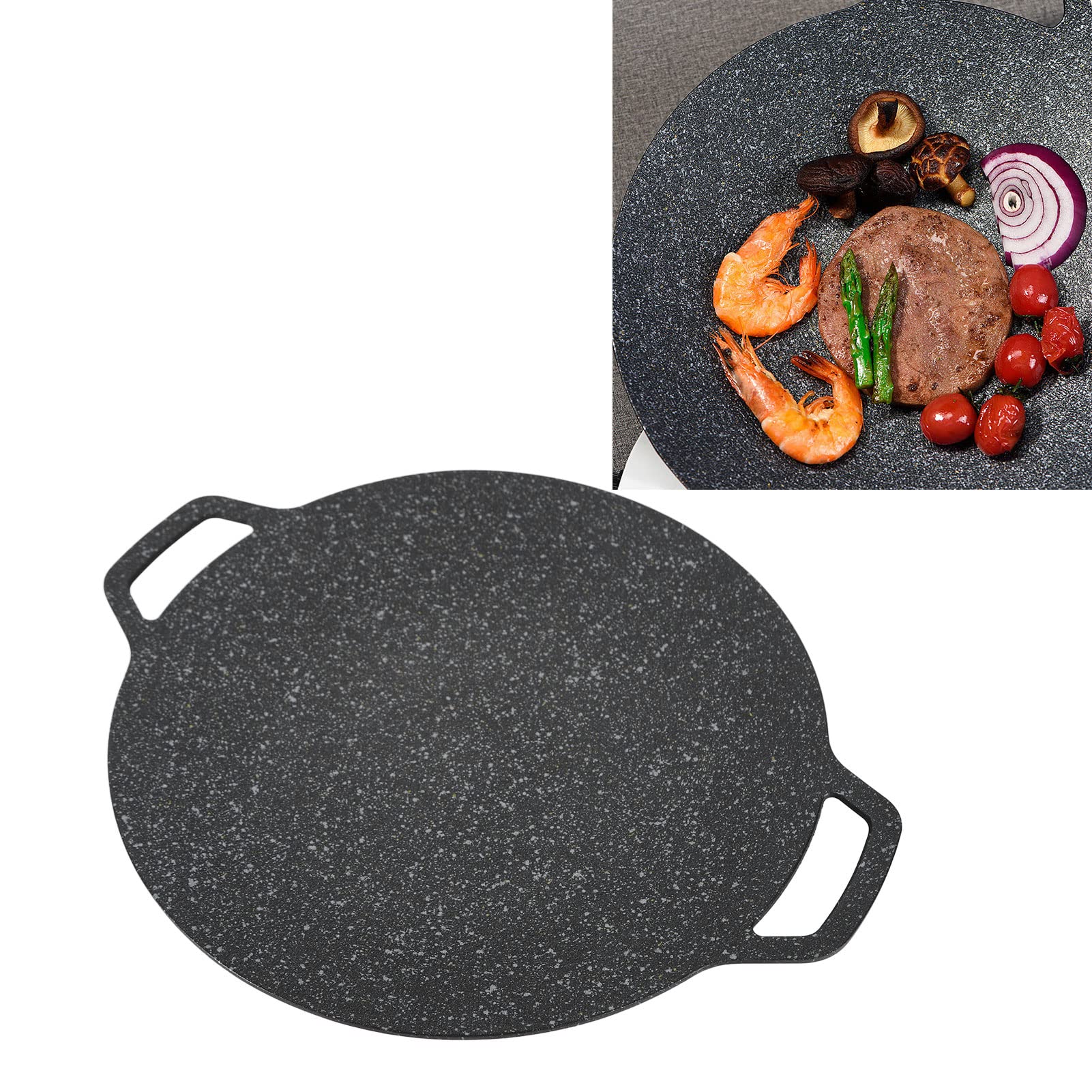 Padella da Grill Coreana, Rivestimento in Pietra Medica (38cm)
