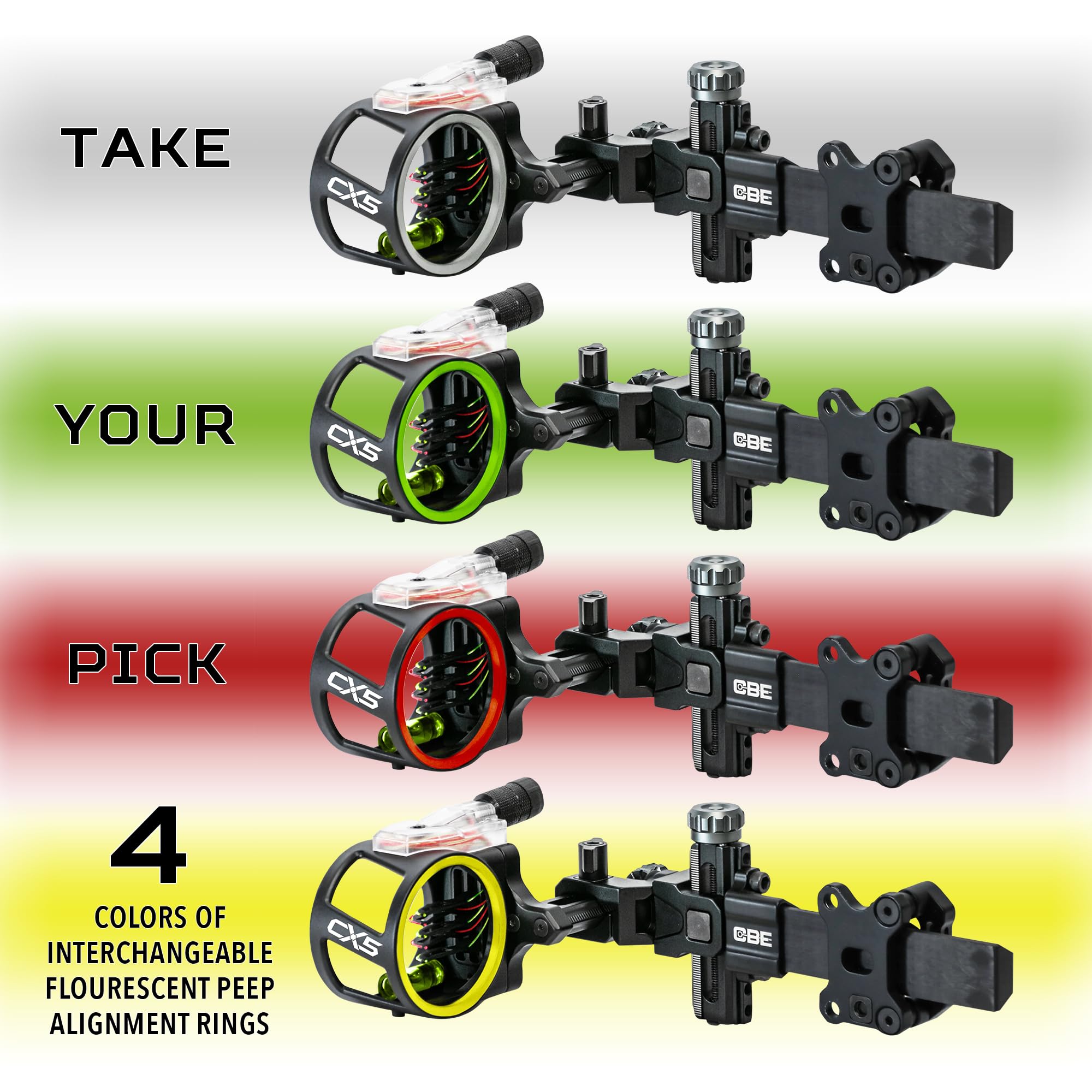 Amazon.com : CX5, Carbon Bar 5-Pin Sight, .019 : Sports & Outdoors