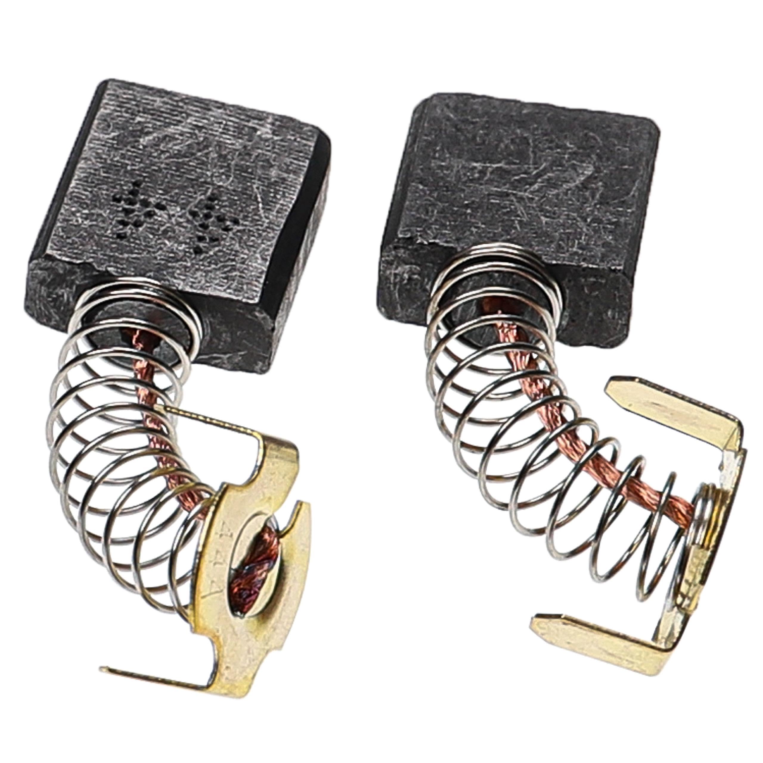 Vhbw – Balai de charbon 2x 6,5 x 7,5 x 12,5mm – Compatible Hitachi G12SR2, G13S1, G13SB, G13SR, G13SR2, GP2, GP2SA – Avec ressort - VHBW 2 X