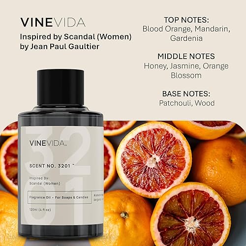 Miniatura 66 de VINEVIDA Aceite aromático n.º 4800 inspirado en un millón de hombres para fabricación de velas y jabón, fabricado en Estados Unidos