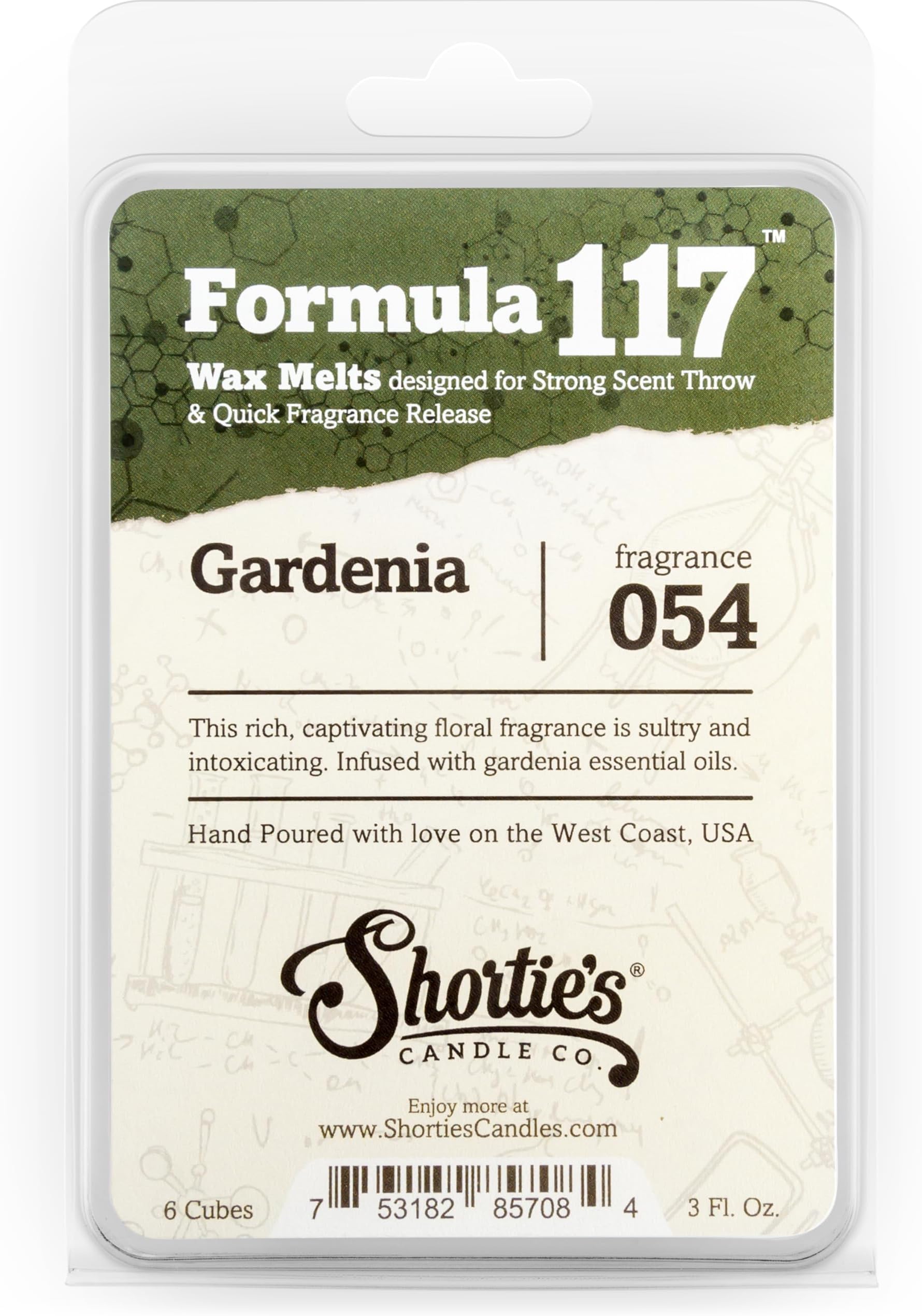 Shortie's Candle CompanyPure Gardenia Wax Melts - Highly Scented - Made With Essenti