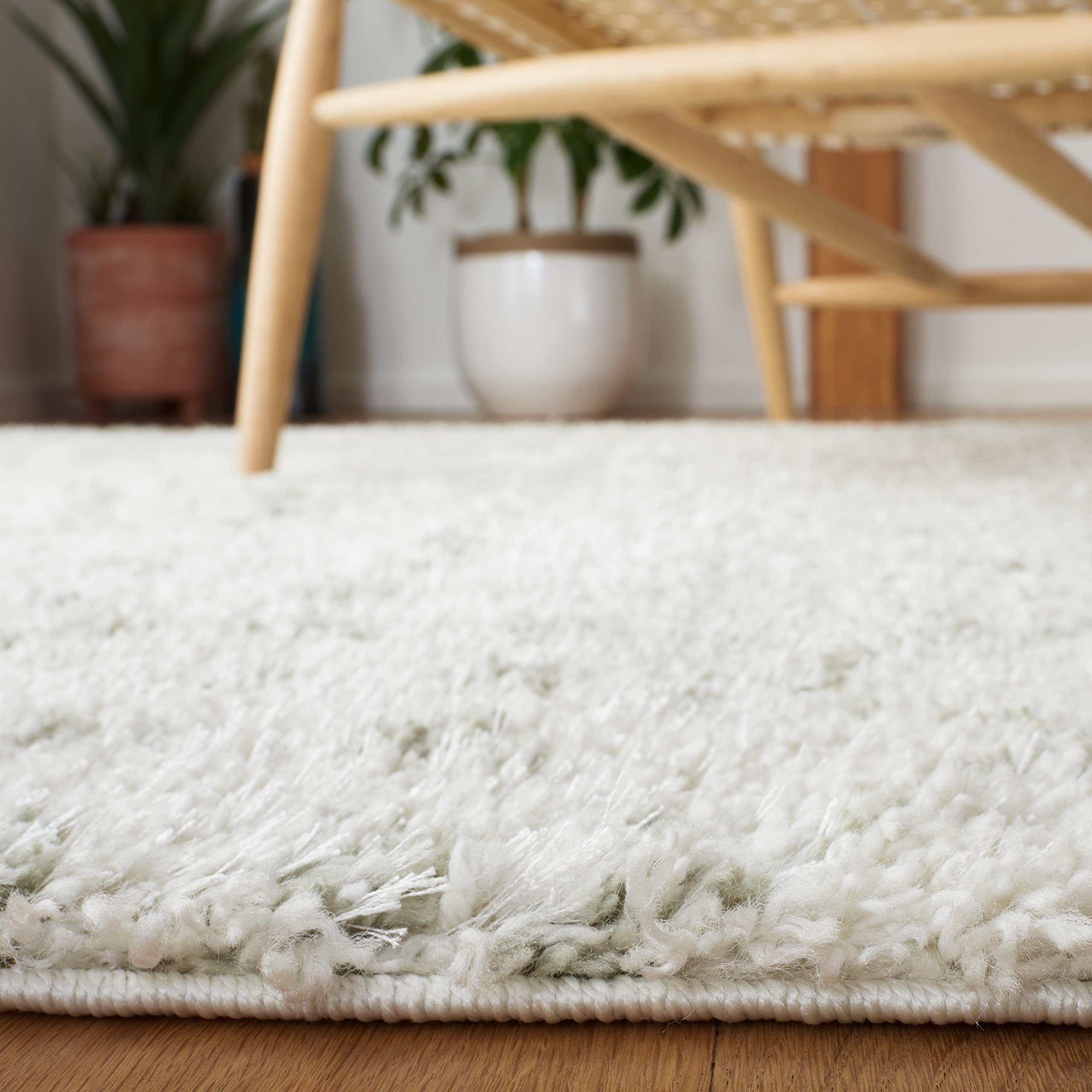 Safavieh Berber Fransen Teppich – Shag Collection, 3 Cm Dick, Fusselfrei, Marokkanisches Design Für Wohnzimmer & Schlafzimmer