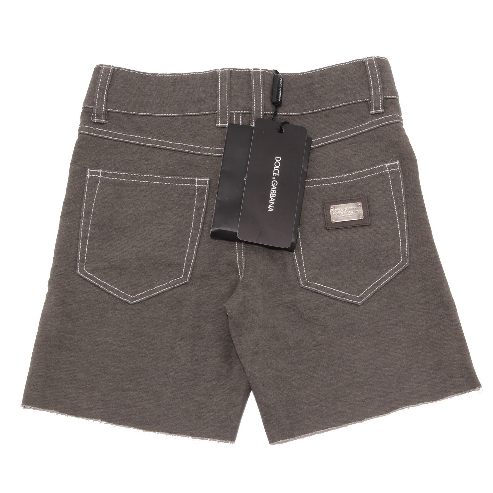 0159T Bermuda Felpa Bimbo DOLCE&GABBANA D&G Grigio Scuro Short Kid [2 Years]