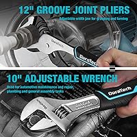 Vista 8 de DURATECH Juego de alicates de 8 piezas con estuche enrollable, construcción premium Cr-V/Cr-Ni