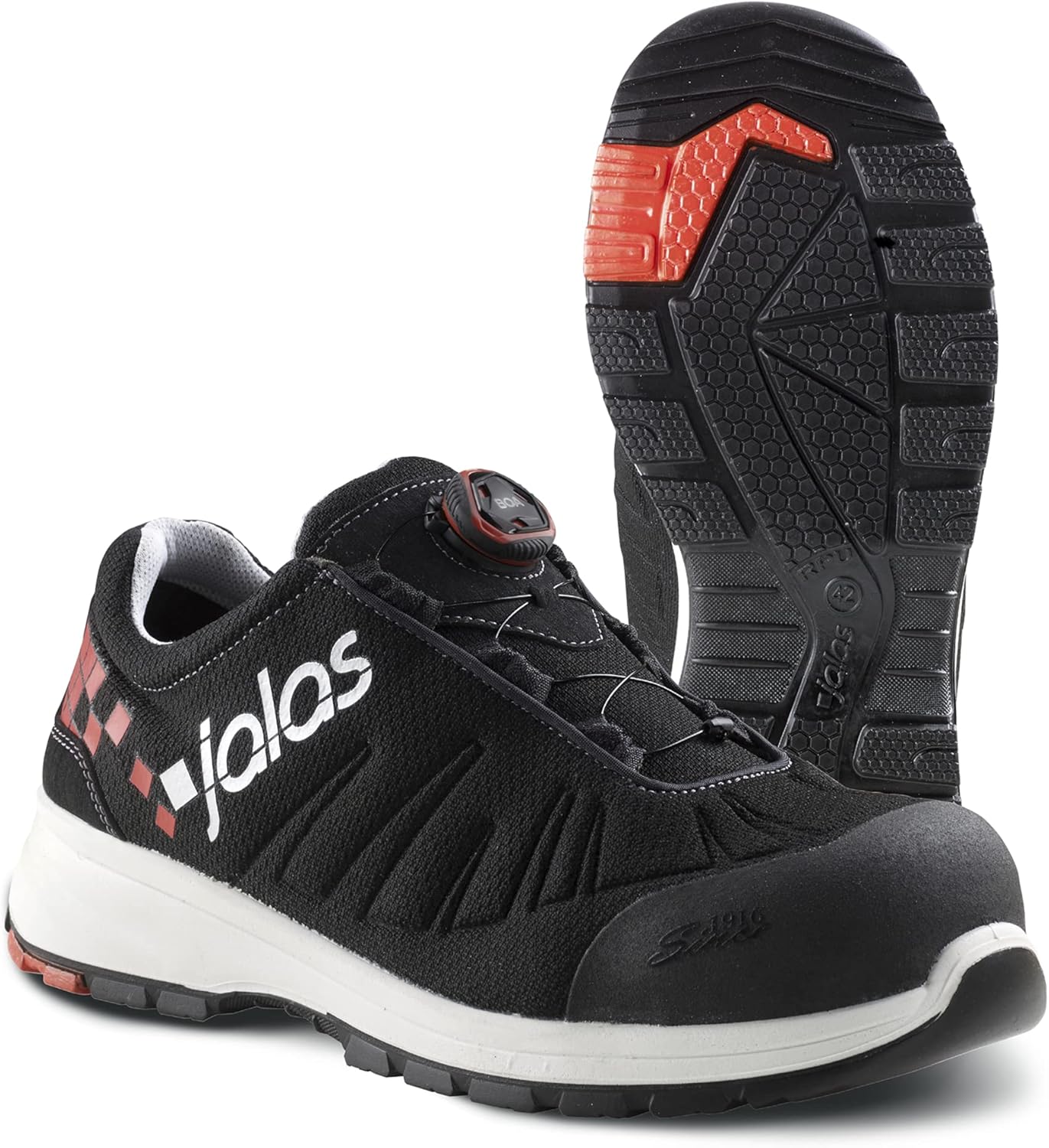 Jalas 7138 Zenit Evo S3 SRD Safety Shoe - Work Shoe with Knitted Textile Upper, BOA Fit and Steel Toecap