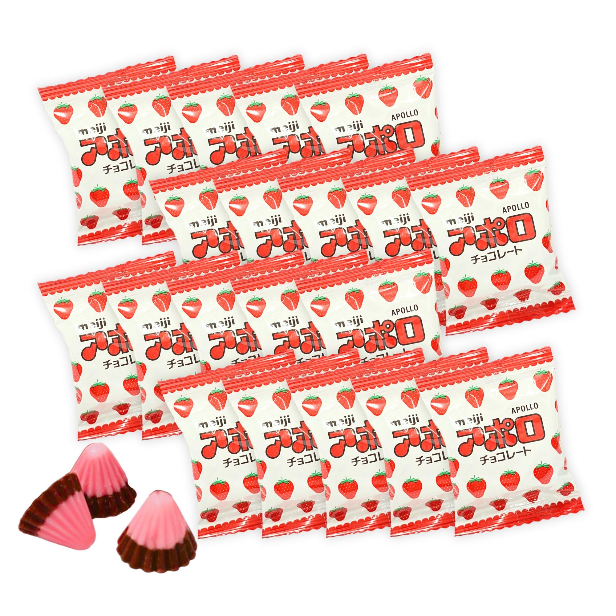 Amazon.co.jp: 明治 アポロ チョコレート 個包装 20袋セット 食べきり