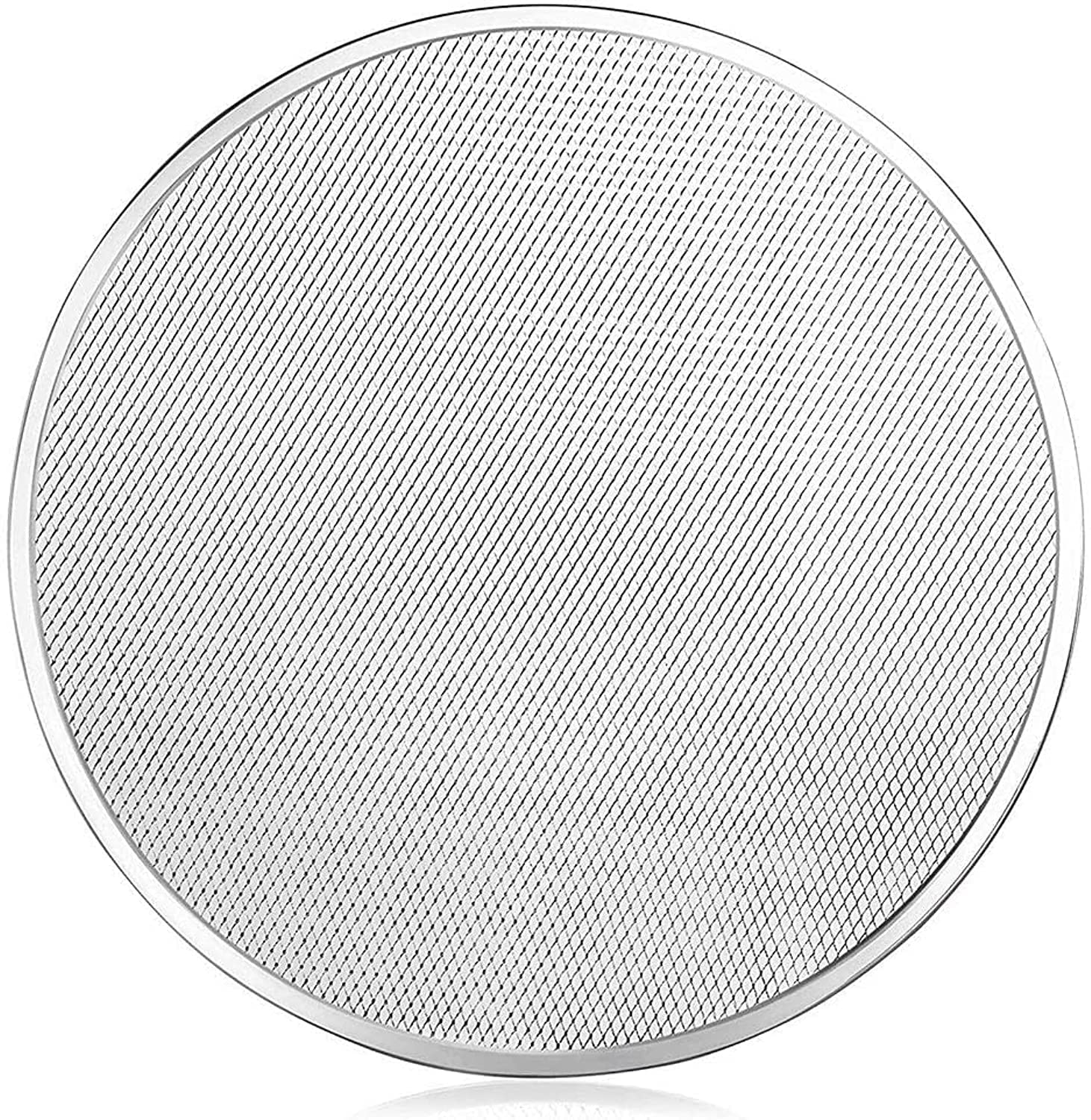 Premify Non-stick Pizza Screen, Commercial Grade 16 Inch Round Seamless Aluminium Mesh Pizza Screen, Pizza Pan Oven Baking Tray, Home Kitchen & Restaurant Supplies