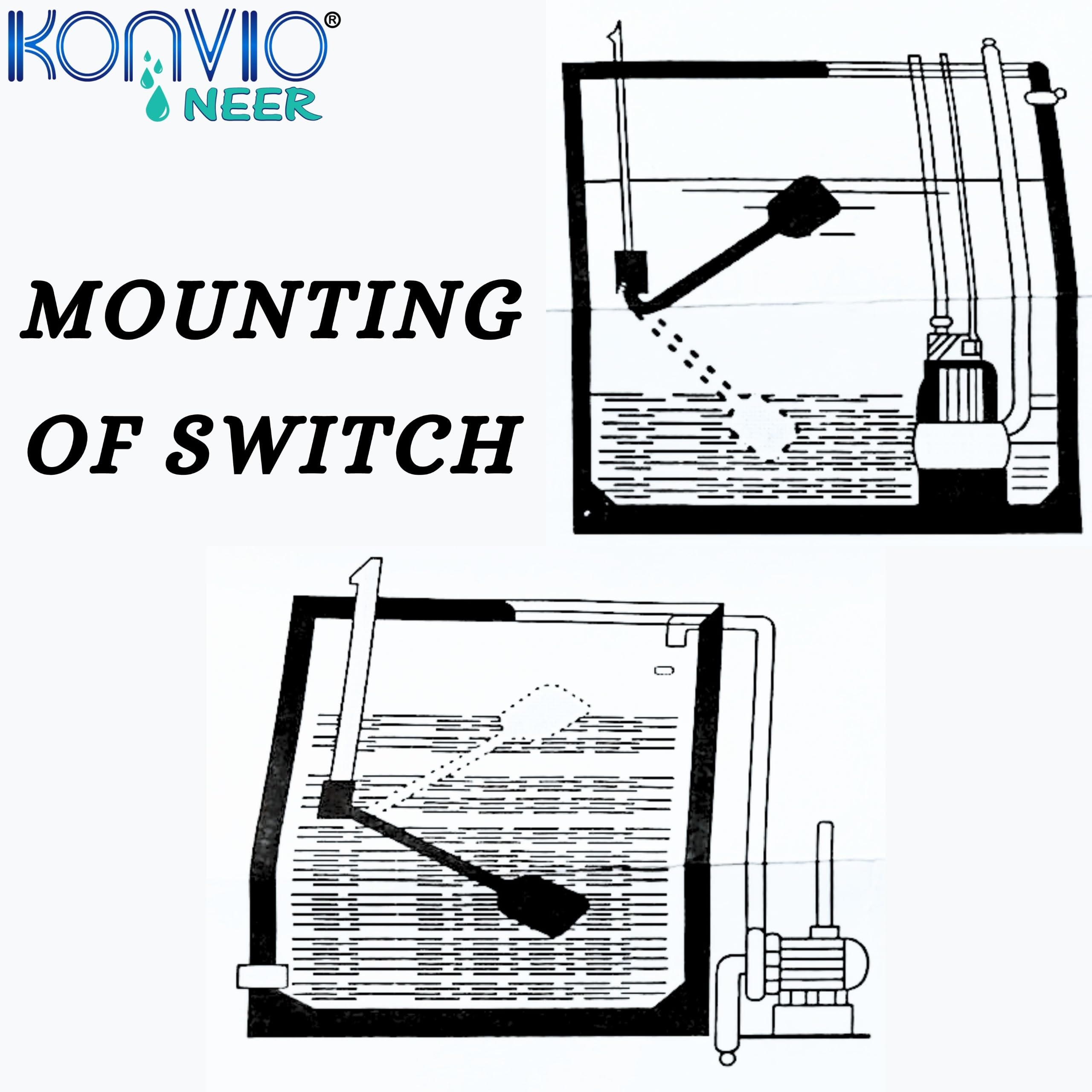 Konvio Neer Float Switch for Water Tank with 3 Meter Wire, Cable Float Switch, Water Level Sensor Float Switch for Water Tanks, basins and Industrial Waste Water Management - Image 4 thumbnail