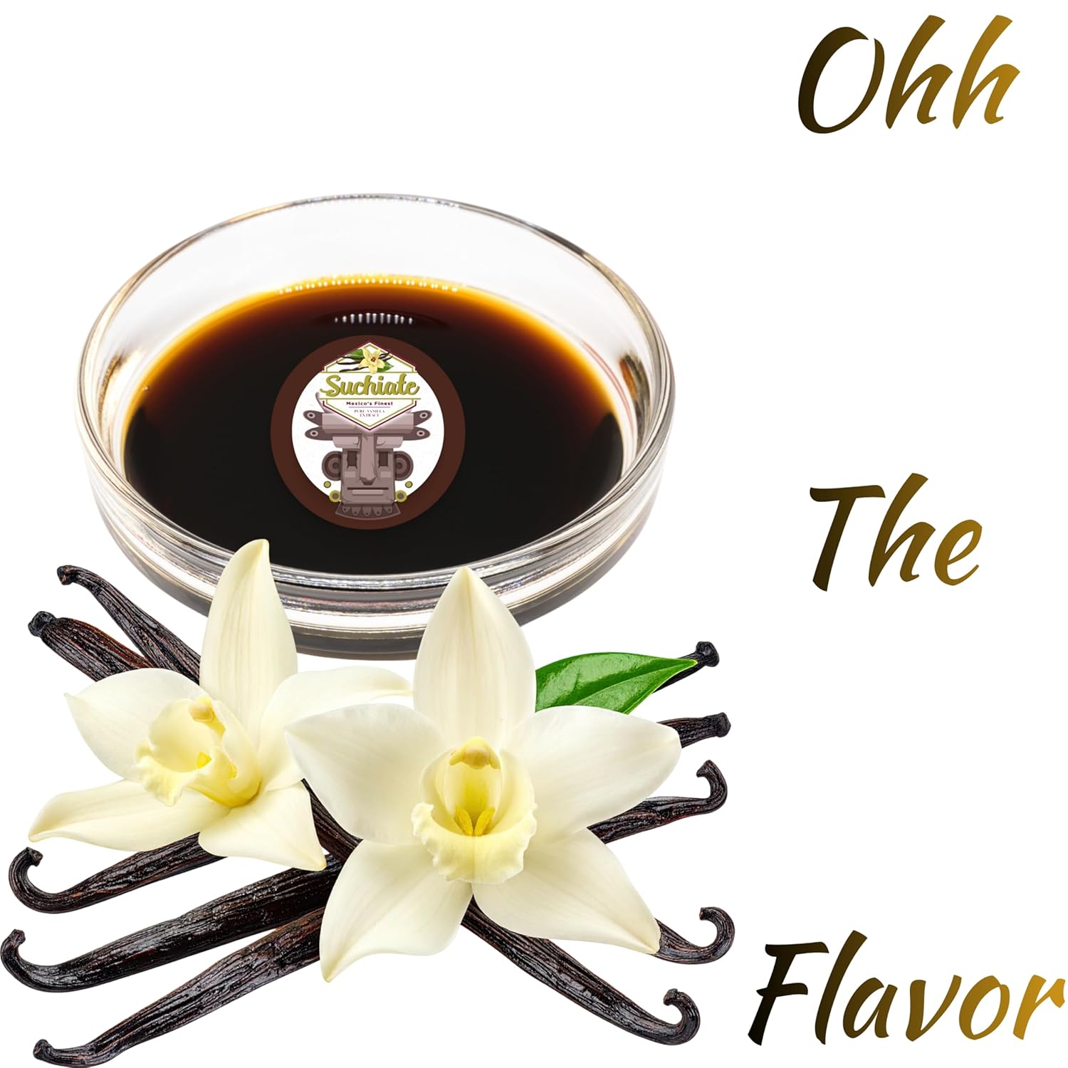 Suchiate Pure Vanilla | Mexican Vanilla for Baking and Desserts | Made with Real Vanilla Bean | Vainilla Mexicana Buena 1 Gallon (4.54 Liters)
