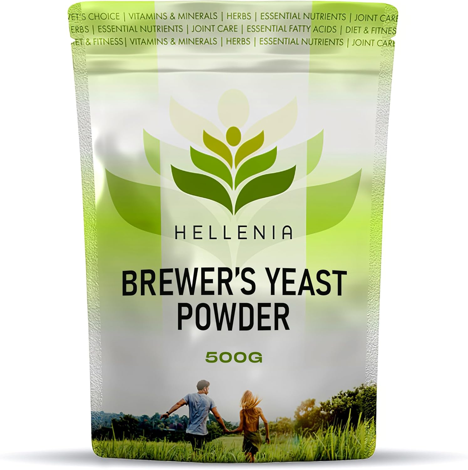 100% Pure Brewers Yeast Powder – 500g | Natural Source of B Vitamins | Brewer’s Yeast Powder, Known as Nature’s Wonder Food | Natural Source of Vitamins, Minerals and Amino Acids – Made for Hellenia