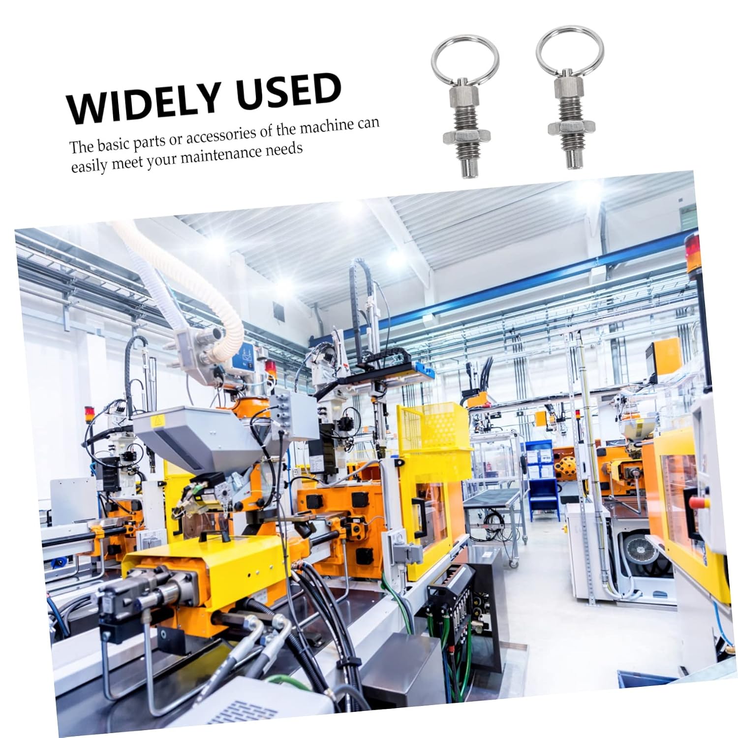 POPETPOP 2Pcs Durable Spring Plunger Pulling Ring Design for Mechanical Applications Flexible and Reliable Spring Catch Indexing Plunger
