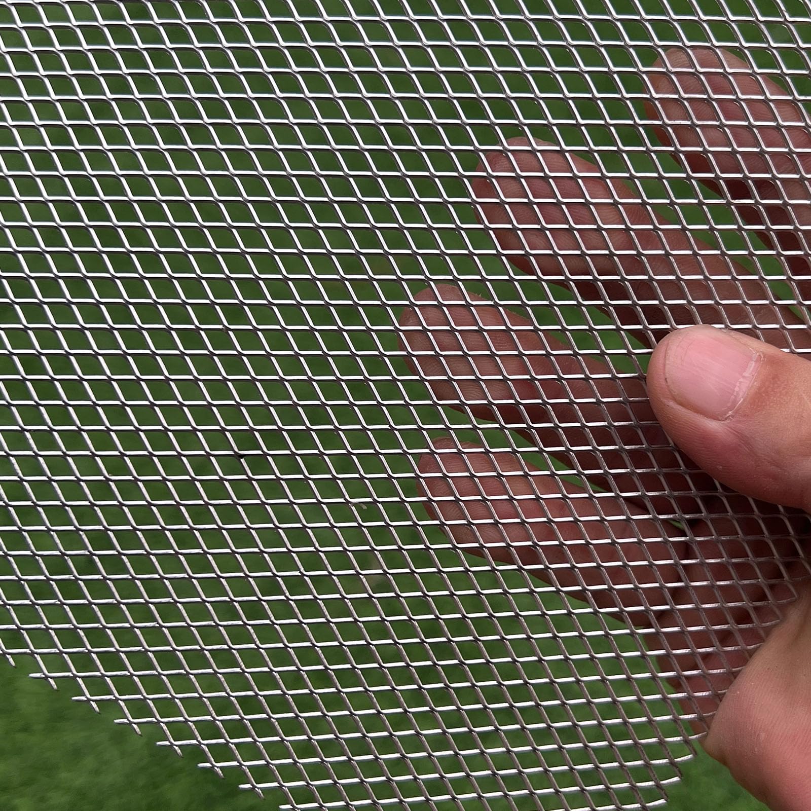 24"x16" 2-Pack 304 Stainless Steel Mesh Screen Wire Metal Mesh Screen Expanded Metal Sheet for Vent Rodent Mesh Pet Screen Dryer Vent Screen Sheets Animal cage net
