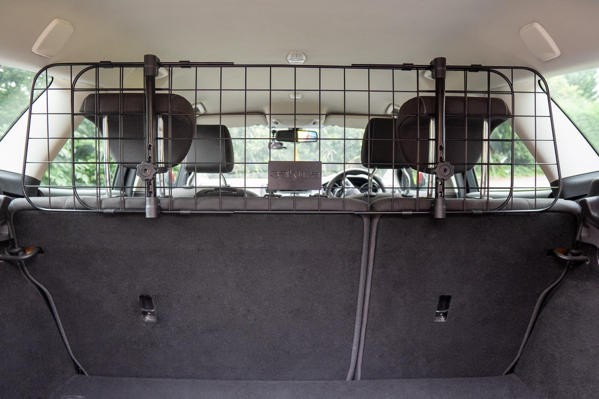Griglia Cani Per Benz S class 2010-2013, Divisorio Auto Metallo Robusto. | Divisorio Auto per Cani Poggiatesta, Griglia Divisoria Regolabile, Barriera Metallo senza Forare, Protezione Bagagliaio