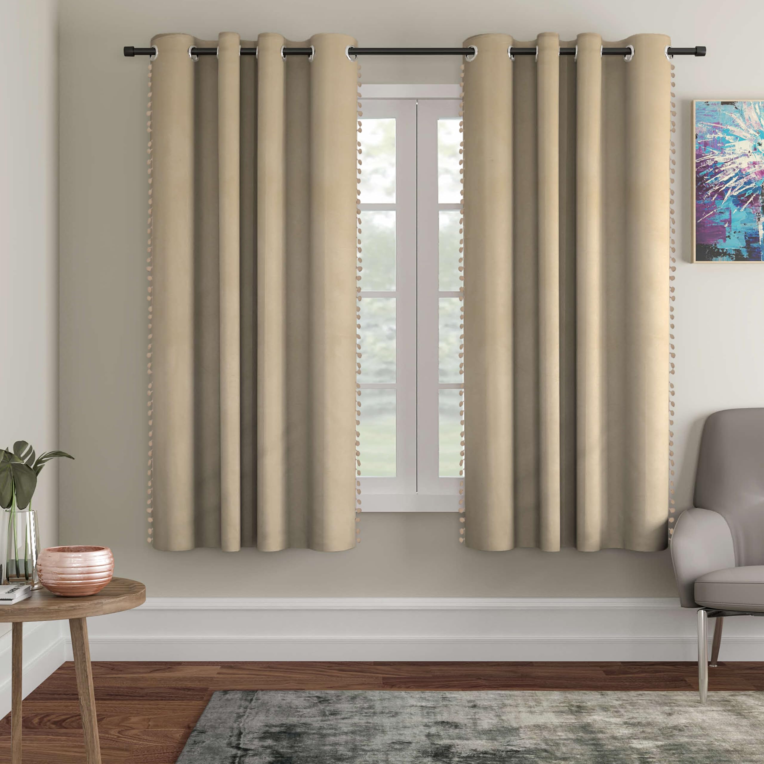 STITCHNEST Floréa Curtains - Room Darkening & Privacy -10