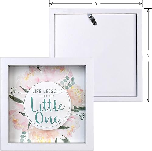 Miniatura 4 de Prinz Little One Money Savings - Alcancía para adultos, caja de ahorro para niños, tarro de cambio de caja de madera de 6 x 6 pies, color blanco