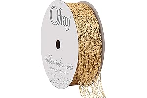 Berwick Offray Gold Offray Metallic Web Craft Ribbon: Captivating Glimmer, Limitless Designs