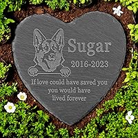 Vista 9 de Dachshund Memorial, Dachshund Memorial Stone, Pérdida de Dachshund, recuerdo conmemorativo de perro salchicha, en memoria amorosa perro salchicha