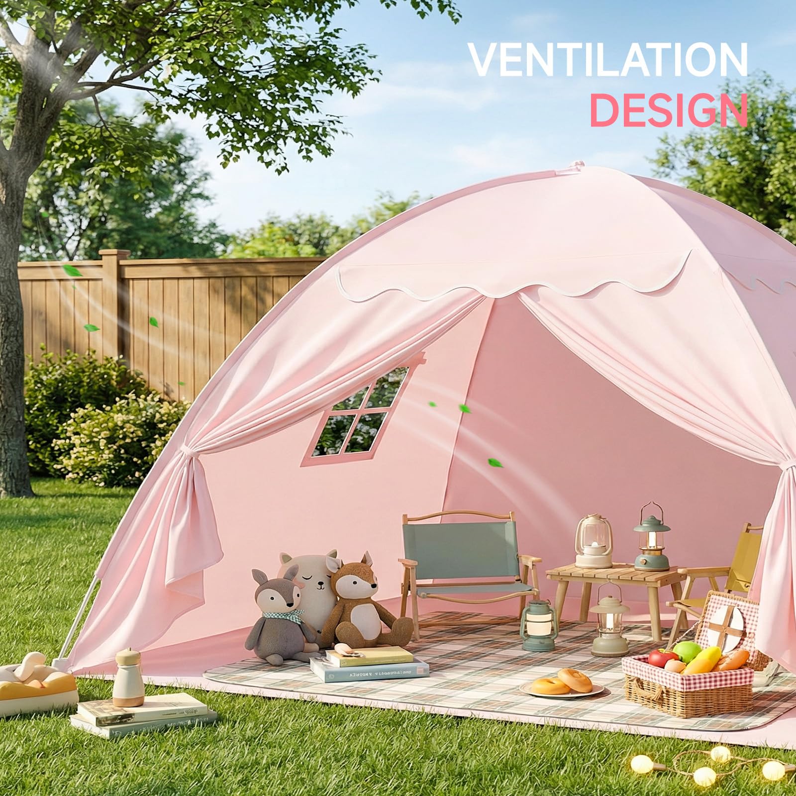 Tente de lit pour chambre d'enfant - Tente pour enfants : sol lit enfant - Tente d'intérieur - Lit simple et pliable - Lit superposé - Grande taille - Pour filles et garçons - Maison de chambre à