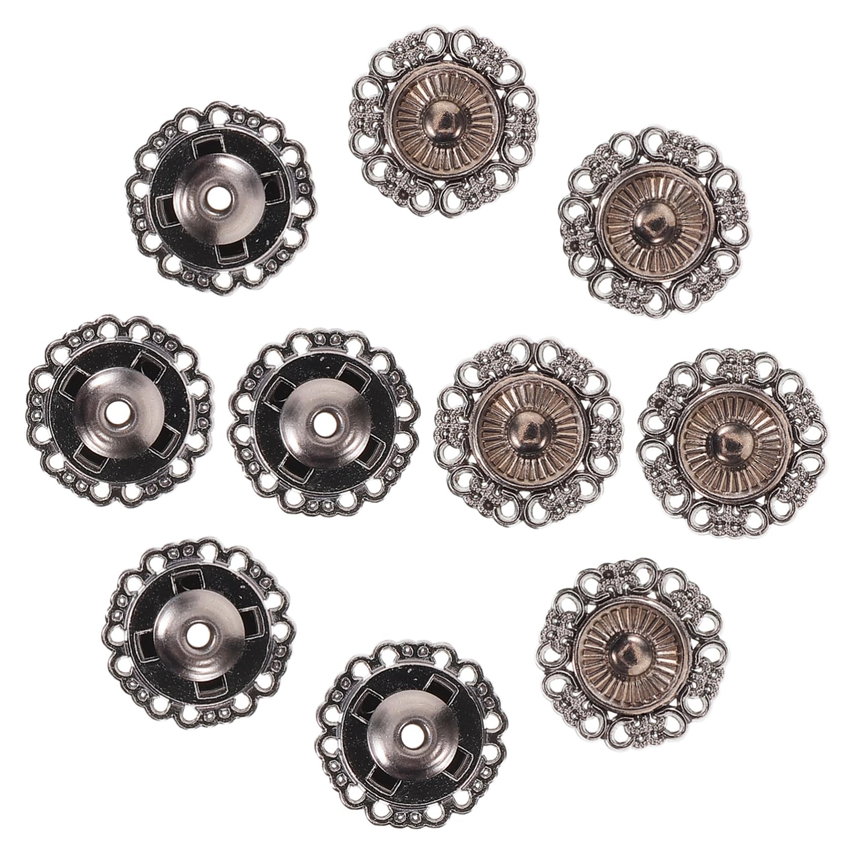 Artibetter 4 set Bottoni Automatici Bottoni Per Abbigliamento Bottoni Per Artigianato Bottoni Per Giacche Bottoni Automatici Bottoni Per Maglioni Bottoni In Tessuto 25 pezzi * 4