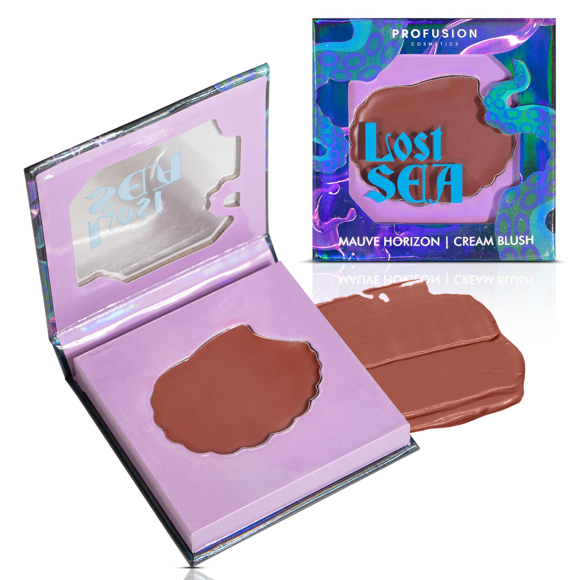 Profusion Cosmetics Sea Witch Cream Blush, Soft Blendable Texture, Buildable & Lightweight Face Makeup, Soft Dewy Finish For Mermaid Glow & Stunning