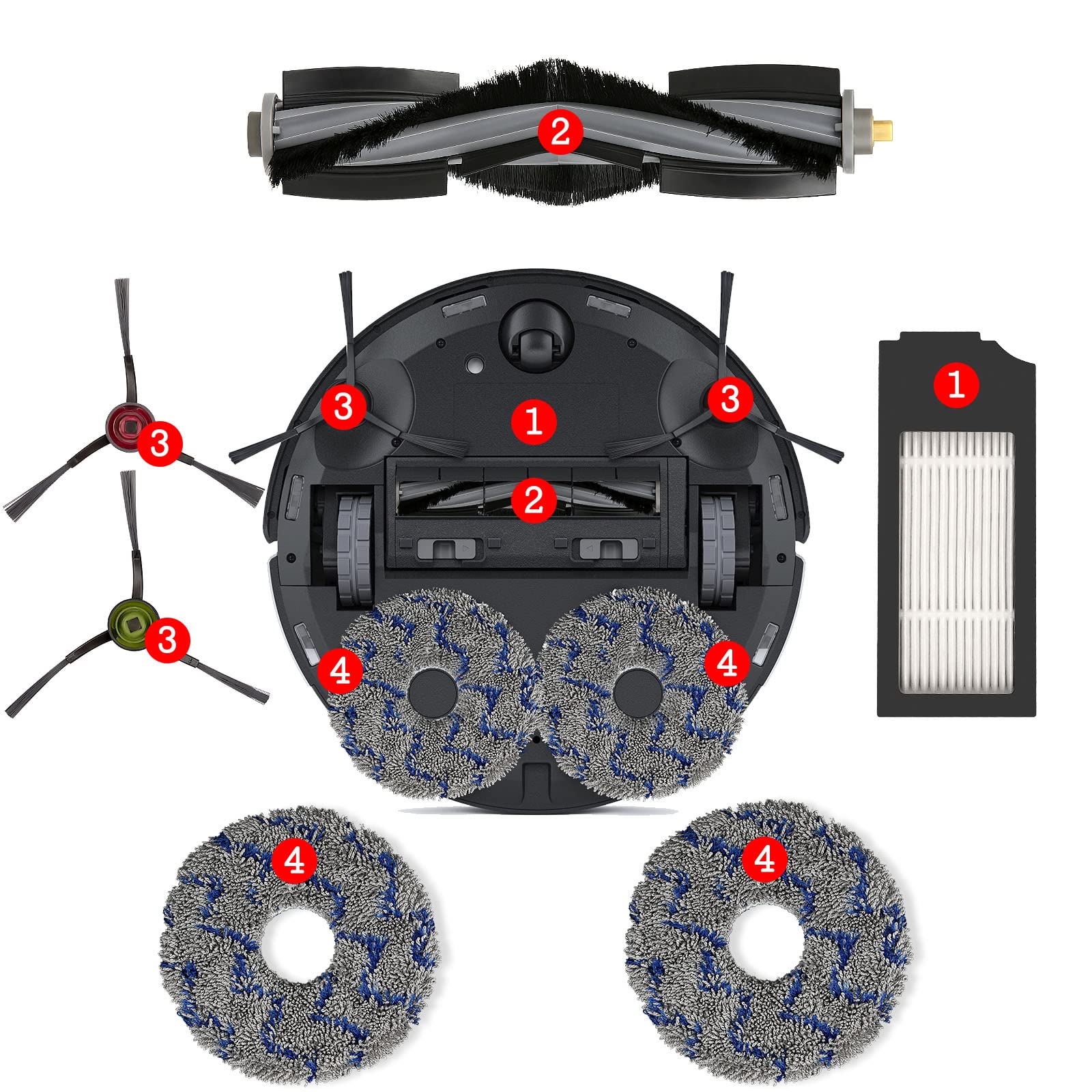 ECOVACS DEEBOT Replacement Parts Kit -7
