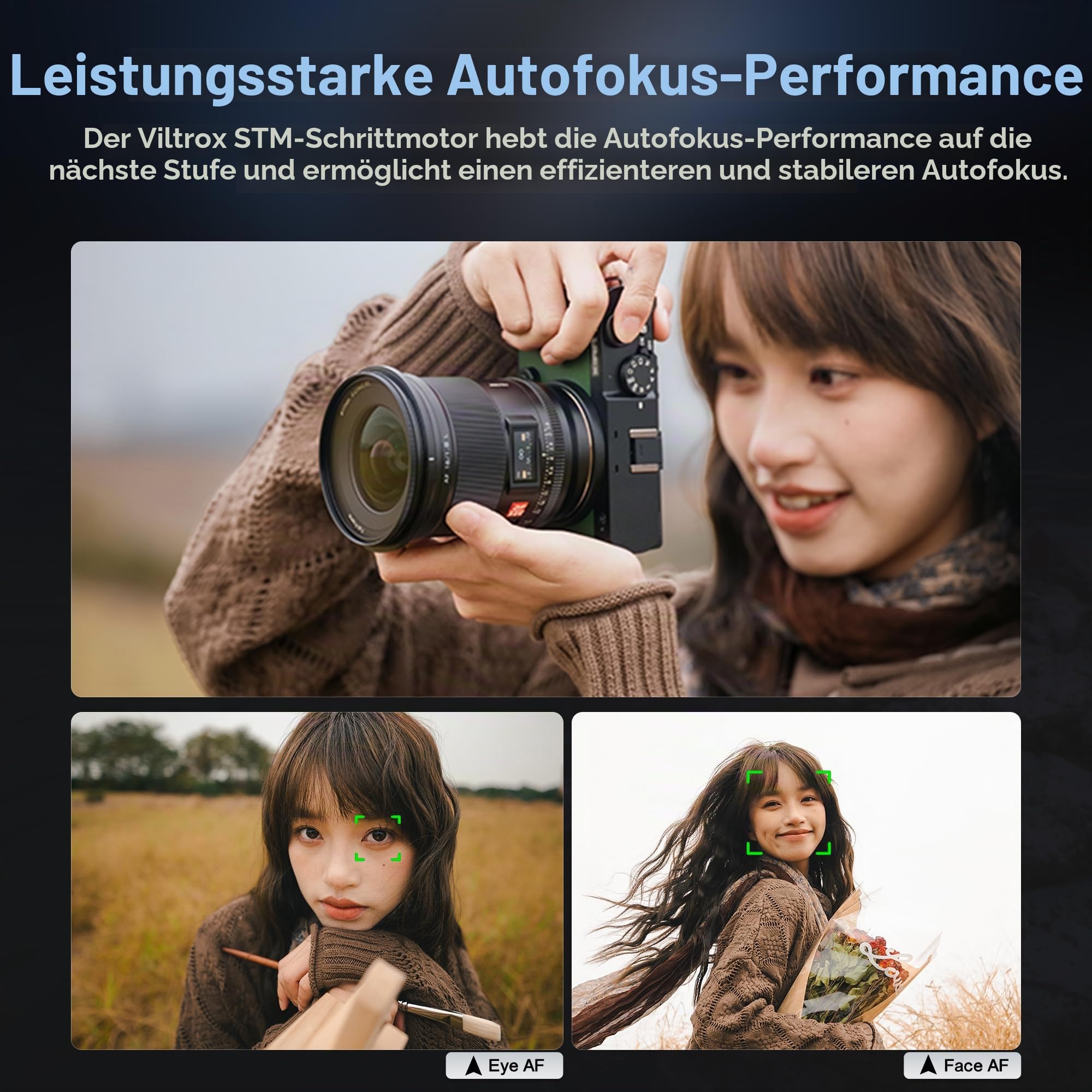 VILTROX AF 16 mm F1.8 Kameraobjektiv für L-Mount, Vollbild, Autofokus, große Blende, Weitwinkel, natives L-Mount-Protokoll