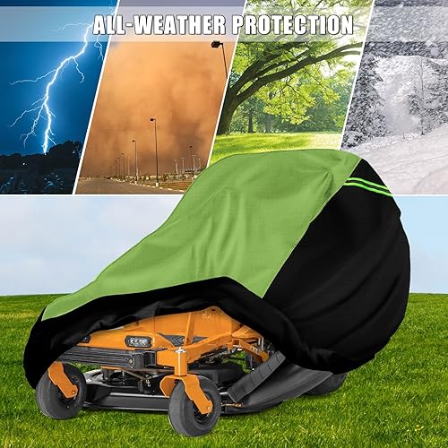 Miniatura 7 de Cubierta de cortacésped de giro cero con accesorio de ensacado, ajuste universal para cubiertas de hasta 60 pulgadas con ensacadora, tela Oxford