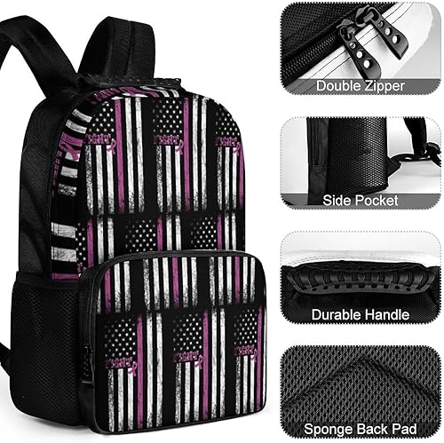Miniatura 10 de Supdreamc Bolsa de senderismo al aire libre para gimnasio, mochila de gran capacidad, Patrón 92, Mochilas de lona