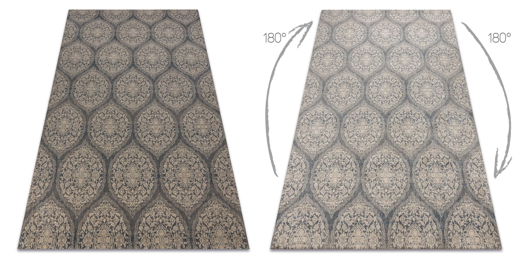 Dywan wełniany Legend 468 17 GB500 OSTA - orientalny, ekskluzywny beżowy/szary 240 x 340 cm beżowy
