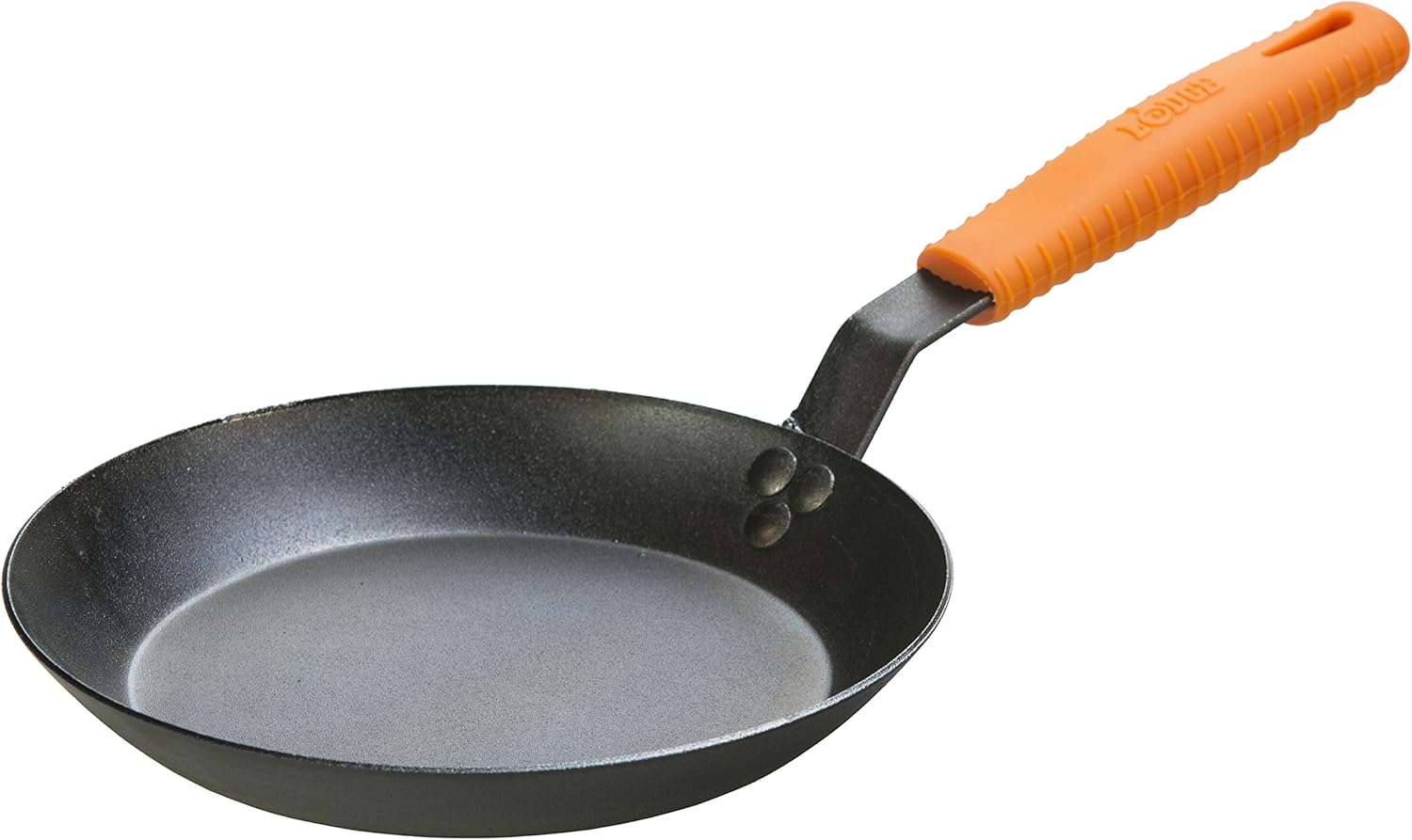 Lodge Manufacturing Company carbon steel skillet, Black/Orange, 12-Inch