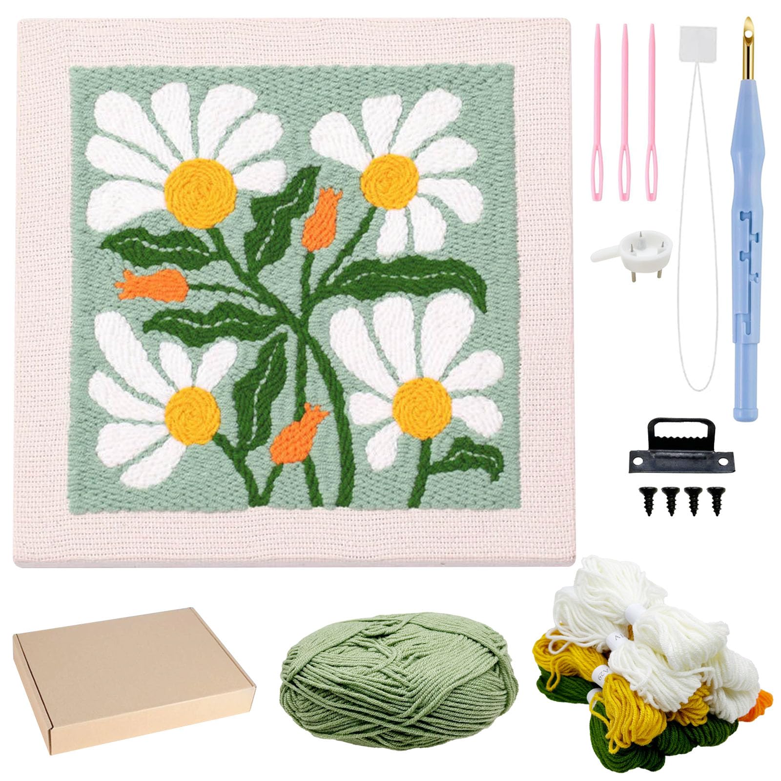 Kit punch needle - ricamo con ago magico | Natura e | Casa e giardino | Giochi per Bambini e Ragazzi