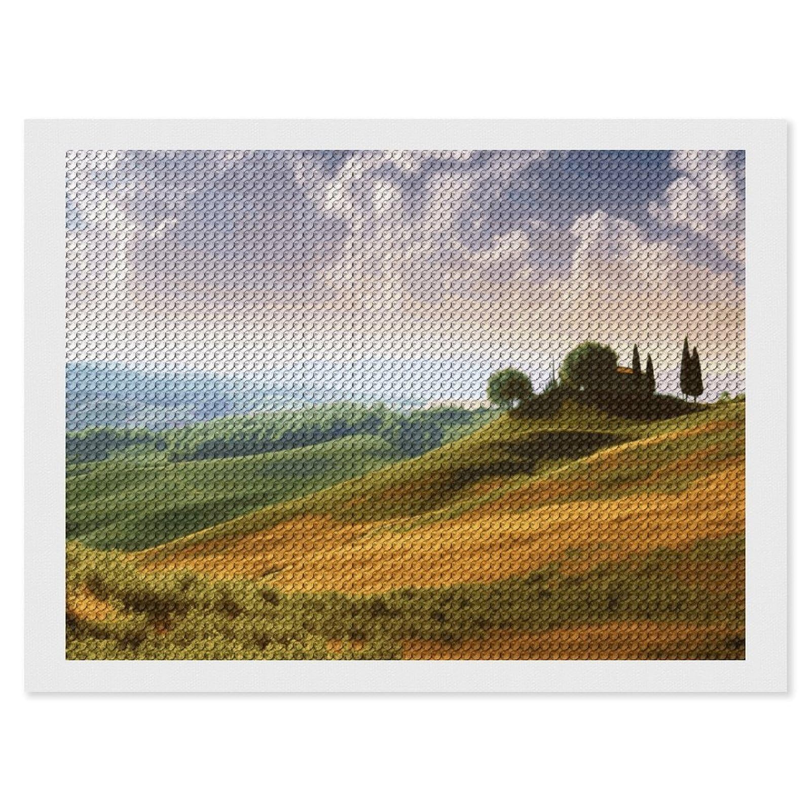NONHAI Diamond Painting Kits for Adults - DIY Diamond Art Kits for Beginners - Full 5D Paint Drill Diamond Dots Paintings- Landscape Diamonds Pictures Gem Art and Craft Wall Decor 12"x16"