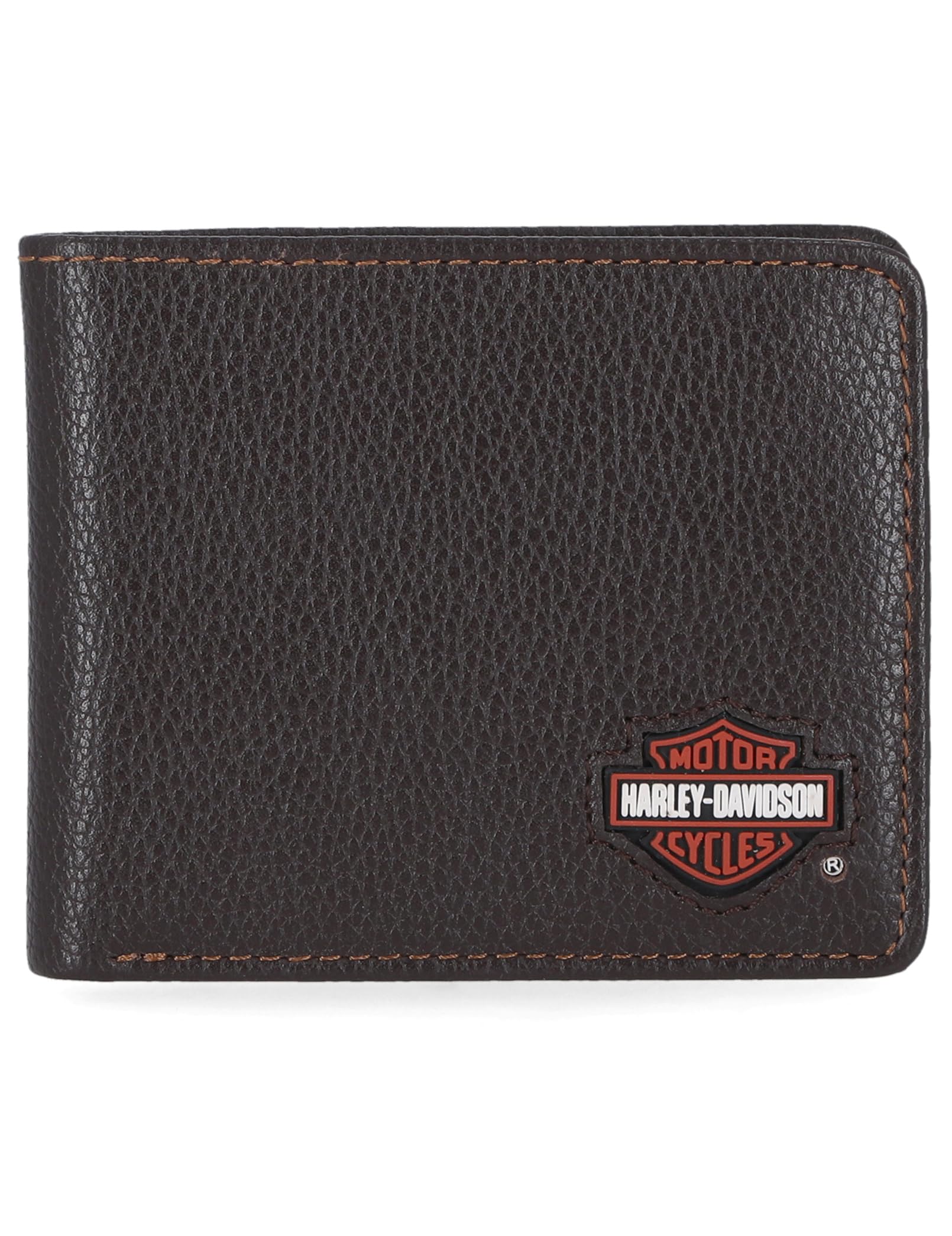 Harley-Davidson Men's Genuine Leather Rfid Blocking Wallet
