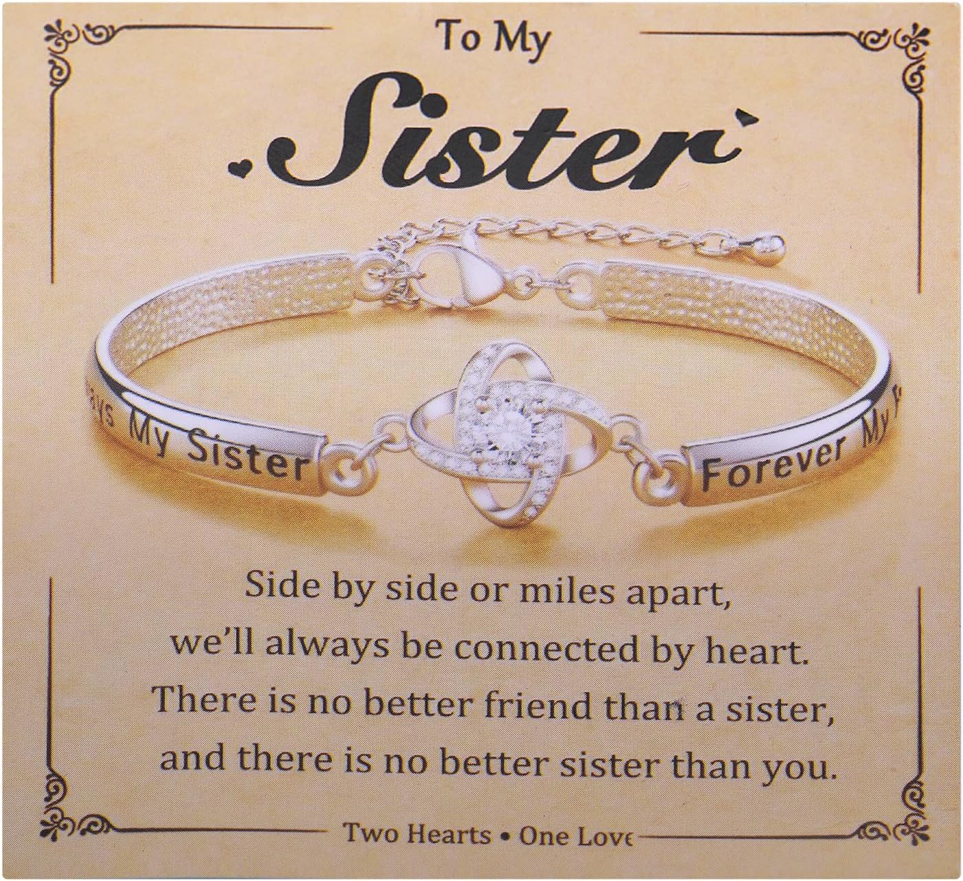iJuqi Sister Christmas Gifts from Sisters - Big Middle Little Sister Bracelet Birthday Gifts - Image 3
