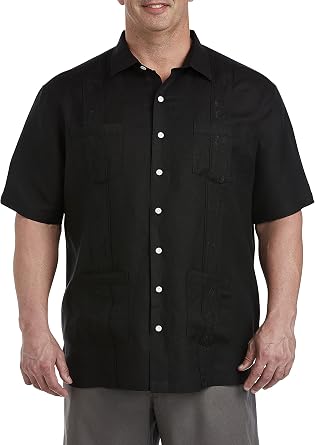Oak Hill Big and Tall Embroidered Panel Sport Shirt Sizes XL - 8XLT