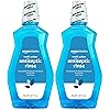 Amazon Basics Multi Action Antiseptic Rinse, Alcohol Free, Fresh Mint, 1 Liter, 33.8 Fluid Ounces, 2-Pack (Previously Solimo)