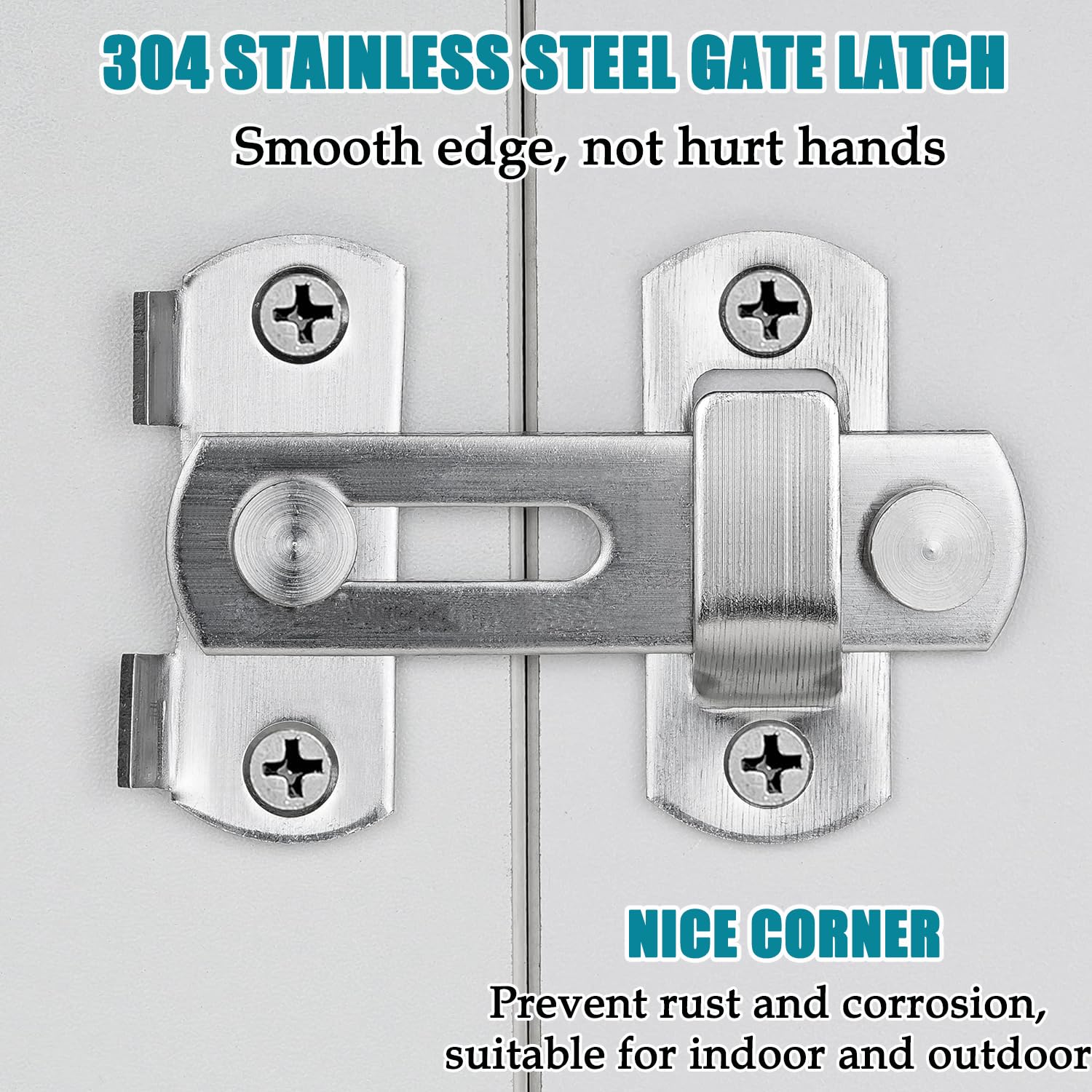 LIKERAINY Verrou Loquet Pour Porte 42x31mm Et Fenêtre Moraillon En Alliage De Zinc Coulissante Serrure Pour Porte Et Fenêtre Placard Noir Mat 4 Pièces En Destockage Et Reconditionné Chez