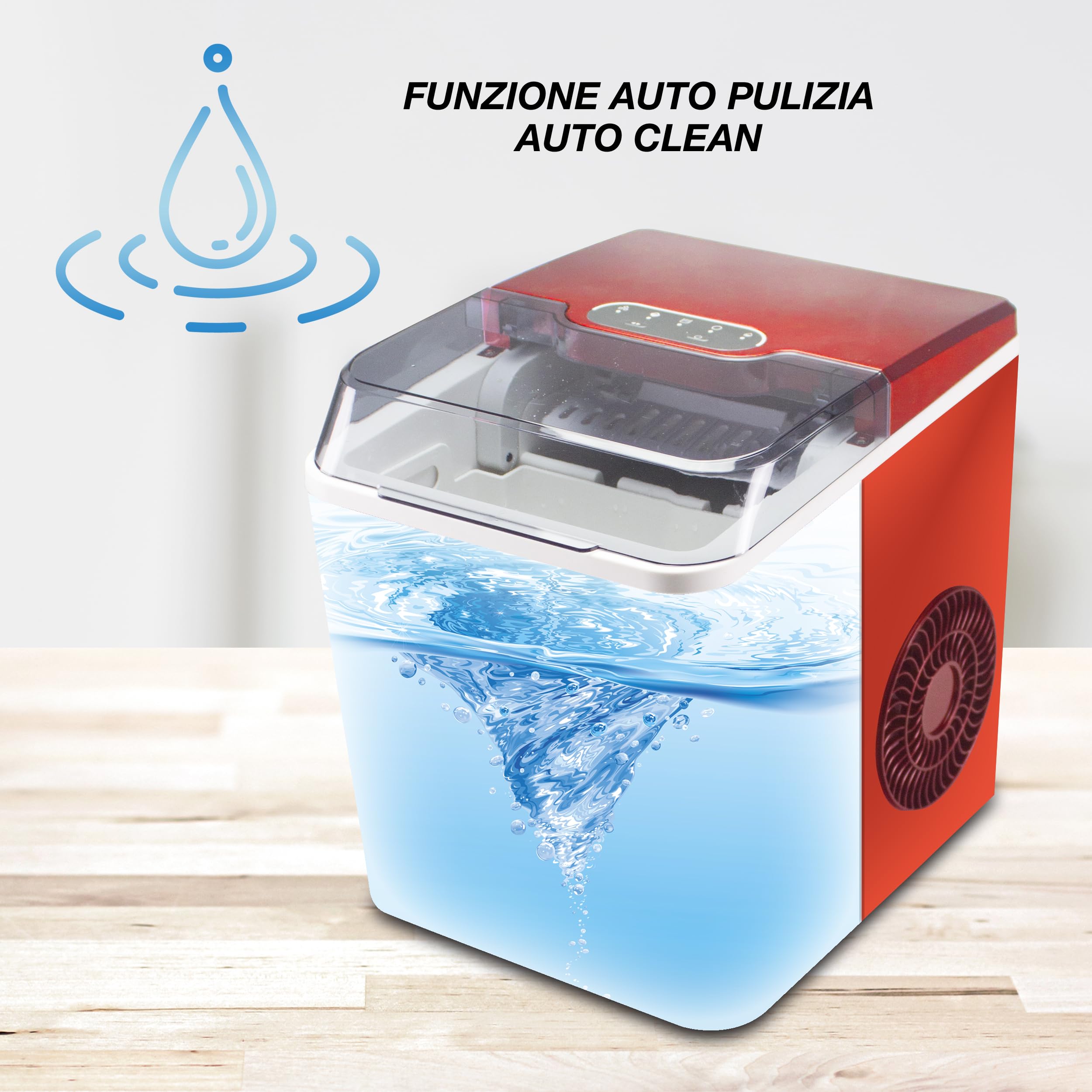 BEPER P102CON550 Macchina Ghiaccio 12KG in 24h - Macchina del Ghiaccio per la Casa 1,3L