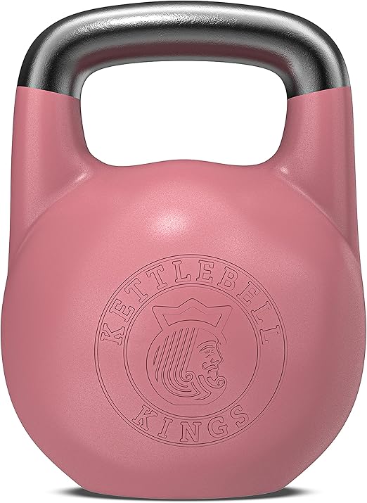 Kettlebell Kings Competition Kettlebells Weight (35mm handle) 8-48 KG - Hand weights Workout Gym Equipment and Strength training sets for Women and Men for Home Gym - Suitable for Repetition Workouts