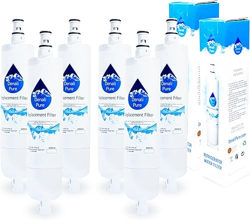 Paquete de 6KitchenAid de repuesto kscs25fkss01Filtro de agua para neveracompatible KitchenAid 4396508, 4396509, 4396510nevera cartucho de filtro de