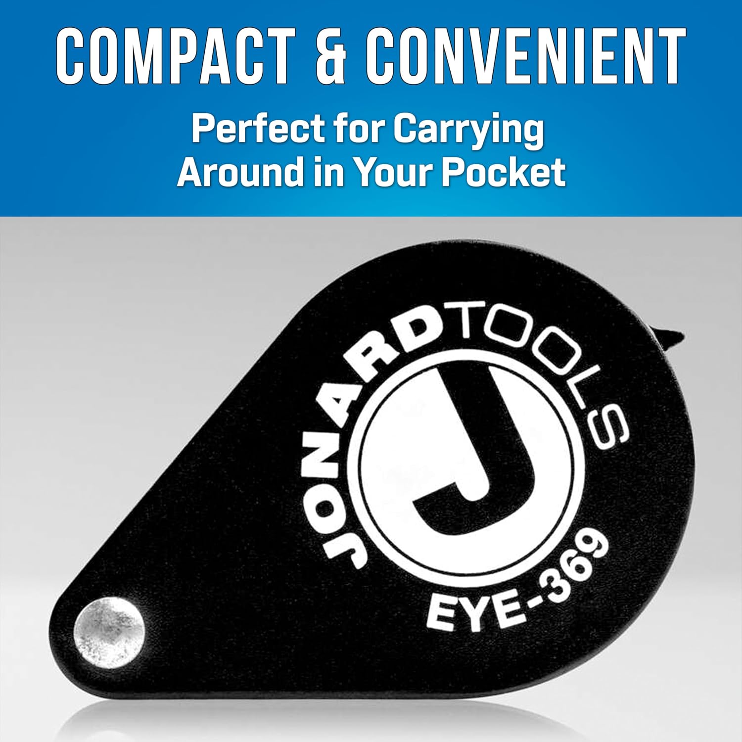 Jonard Tools EYE-369 Fiber Optic Eyeloop, Jewelers Loupe, X3, X6, X9 Magnification