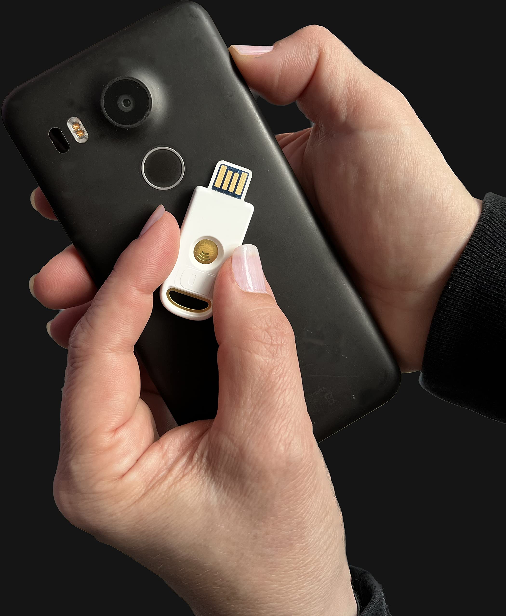 FIDO2 NFC+ Key USB-A Token/Anmeldung/Zwei-Faktor-Authentifizierung | Security Key / (FIDO, FIDO2, U2F, PIV, TOTP, HOTP, WebAuth) – 905601