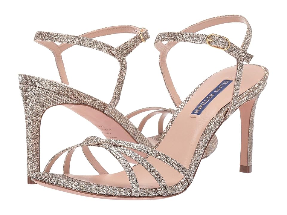 

Stuart Weitzman Starla 80 (Platinum Noir) Women's Shoes, Beige