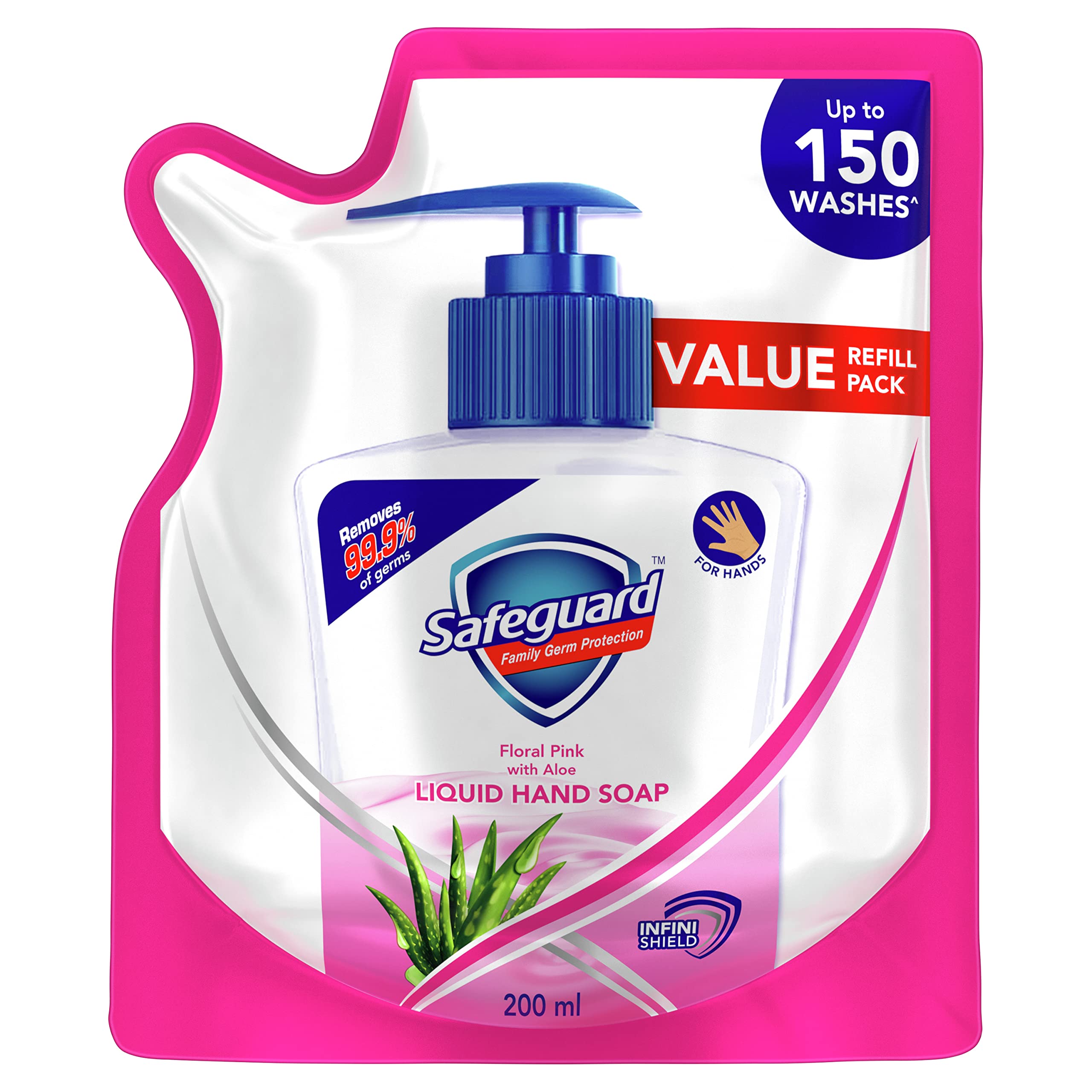 SAFEGUARD Flora Pink with Aloe Hand Soap, 200ml