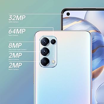Oppo Reno5 5G Dual Sim Smartphone 128Gb 8Gb Ram, 65W Supervooc