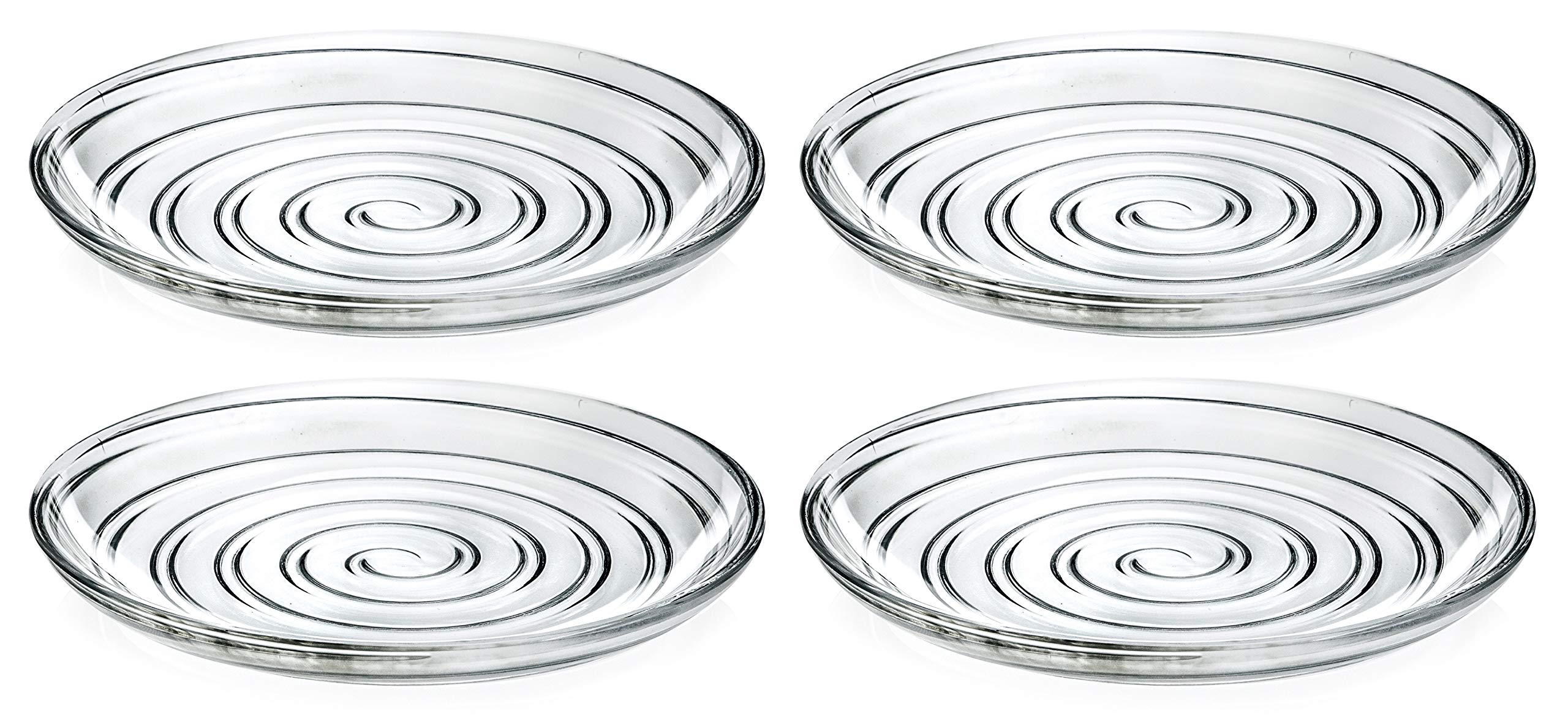 Barski Glass Salad Plate - Set Of 4 Plates - For - Maldives