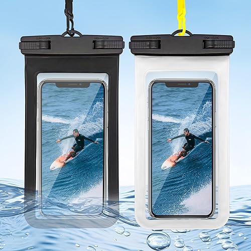 Bolsa impermeable para teléfono, funda impermeable para iPhone 15 14 13 12 Pro Max XS Samsung, IPX8 bolsa seca para teléfono celular Beach