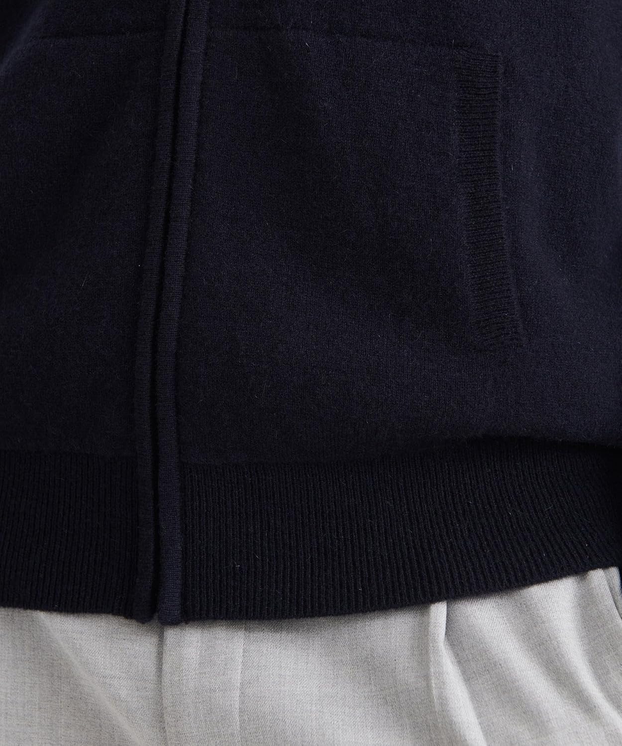 NAADAM Signature Mens Cashmere Full Zip Sweater - Image 4