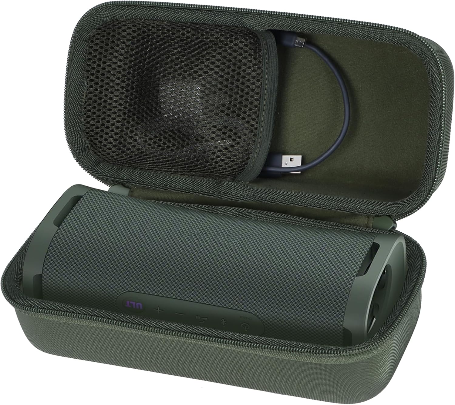 Hard Case Compatible with Sony ULT Field 1 Ultra Portable Compact Speaker (Forest Gray Case) - Image 2